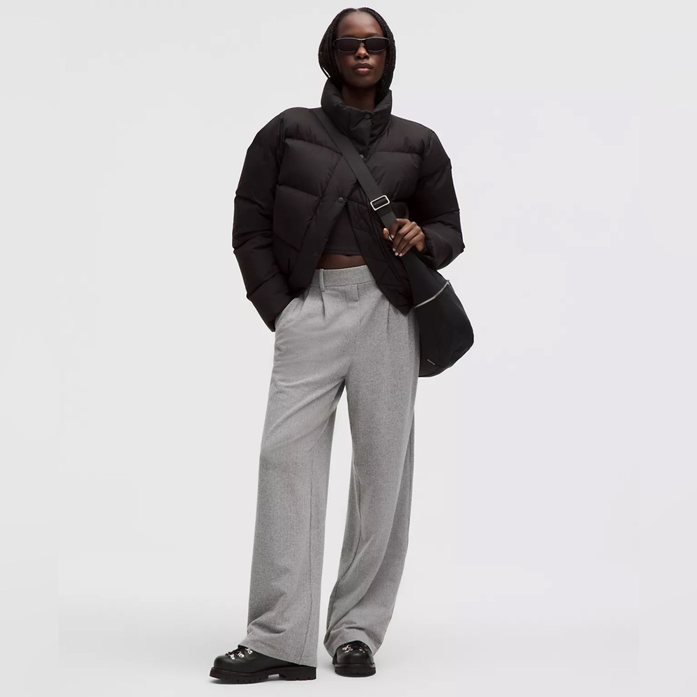 Lululemon Daydrift High-Rise Wide-Leg Trouser Regular Herringbone size M